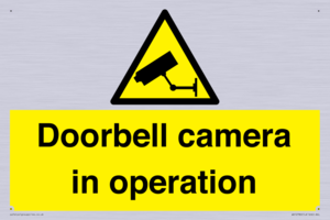 Doorbell camera in operation